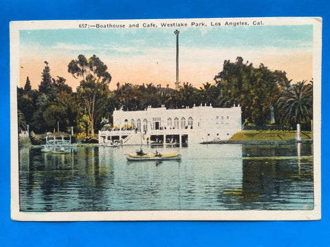 CA, LOS ANGELES - Westlake Park Boathouse and Cafe - C08072