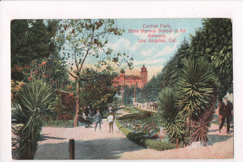 CA, LOS ANGELES - Central Park, State Normal School postcard - w01352