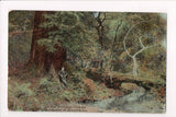 CA, MT TAMALPAIS - Muir Woods - Man leaning against tree @1912 - w01578