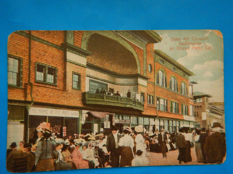 CA, OCEAN PARK - Open Air Concert Auditorium postcard - F09026