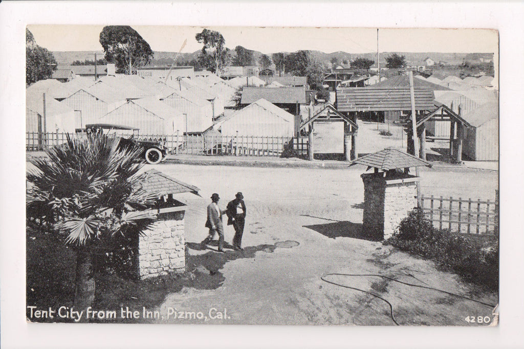 CA, PIZMO - Tent City from the Inn - PISMO, CA? - CP0665