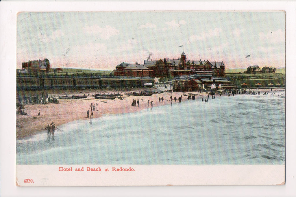 CA, Redondo - Hotel and Beach Scene - Paul C Koeber Co - CP0060