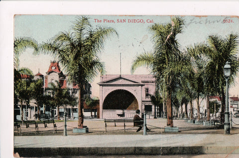 CA, SAN DIEGO - The Plaza @1915 (original SOLD) A12113