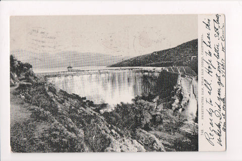 CA, San Diego - Sweetwater Dam postcard - F09223