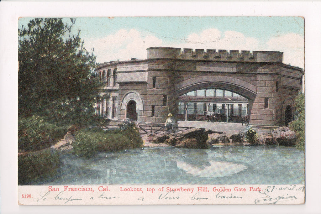 CA, SAN FRANCISCO - Lookout on top of Strawberry Hill, Golden Gate Park - A07087