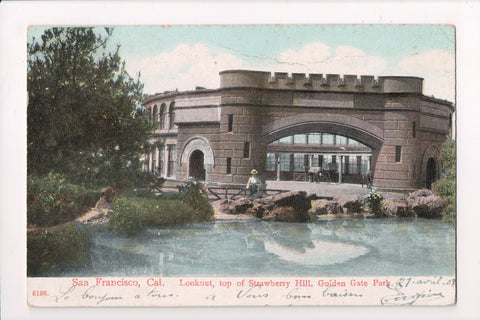 CA, SAN FRANCISCO - Lookout on top of Strawberry Hill, Golden Gate Park - A07087