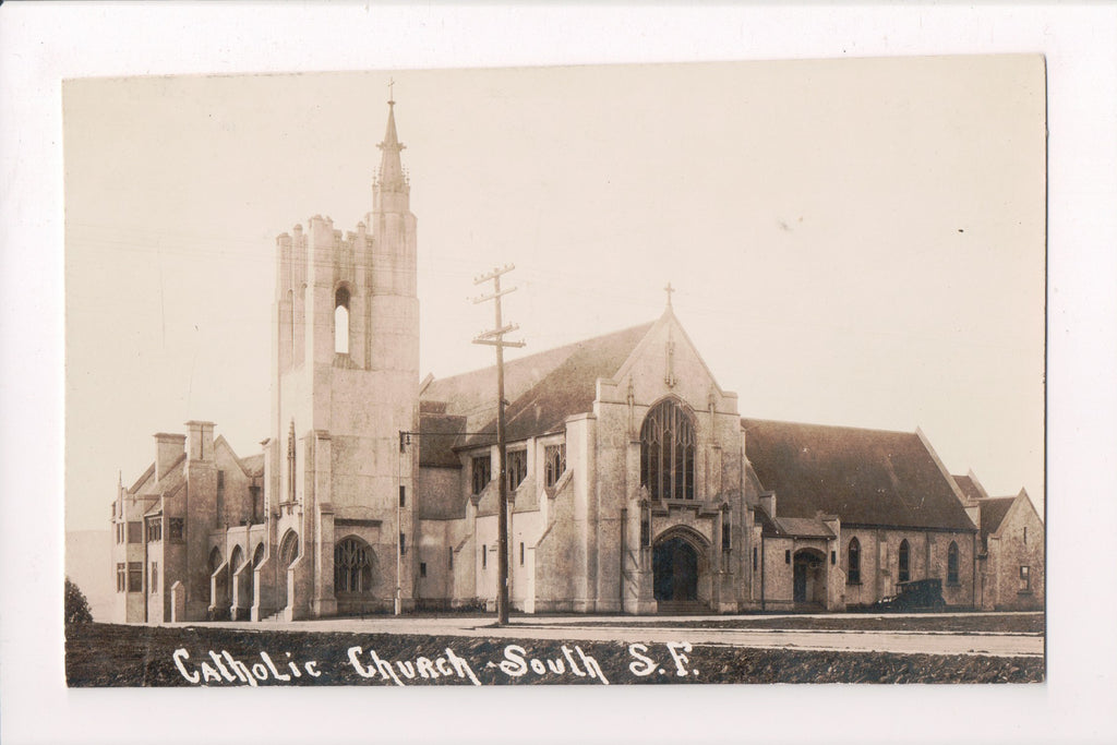 CA, San Francisco - Catholic Church in South San Francisco - RPPC - S01744