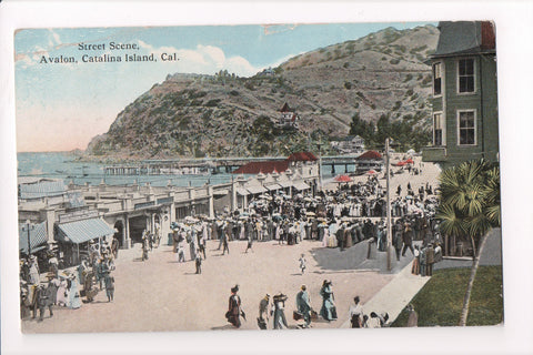 CA, Catalina Island - Street Scene Avalon postcard - 500670