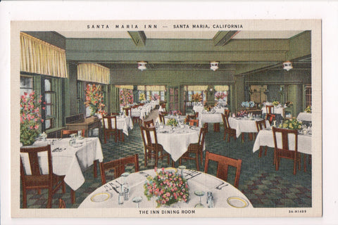 CA, Santa Maria - Santa Maria Inn Dining Room postcard - w03437