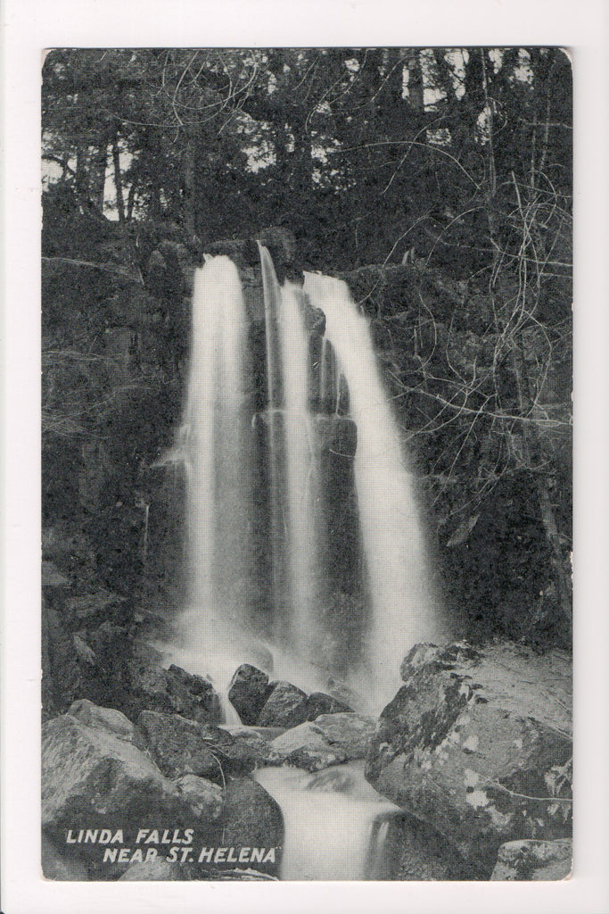 CA, St Helena - Linda Falls closeup - @1911 postcard - w03808