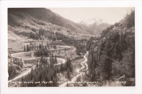 Co, IRONTON LOOPS - Red Mtns - Million Dollar Highway - Sanborn RPPC - A17295