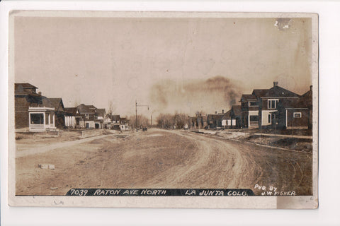 CO, LA JUNTA - Raton Ave - J W Fisher (original SOLD) B06083