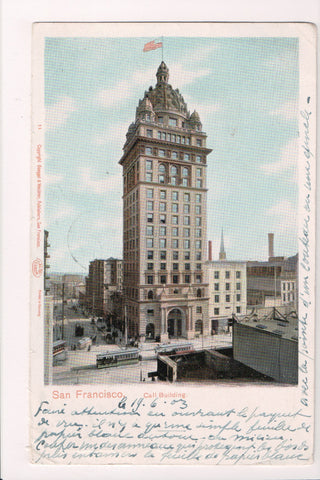 CA, SAN FRANCISCO - Call Bldg - Goeggel & Weidner postcard - CP0052