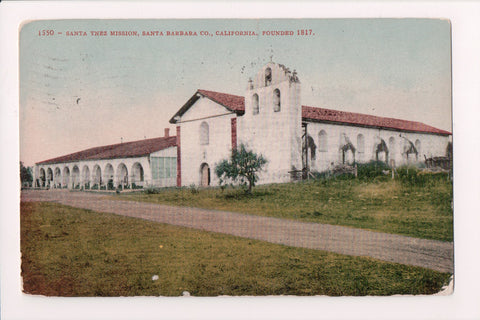CA, SANTA BARBARA - Santa Ynez Mission, Founded 1817 postcard - CP0057