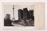 CA, SAN FRANCISCO - Union Square destruction - Behrendt postcard - CP0061