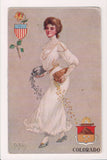 People - Female postcard - Pretty Woman - St John - Colorado - CP0400
