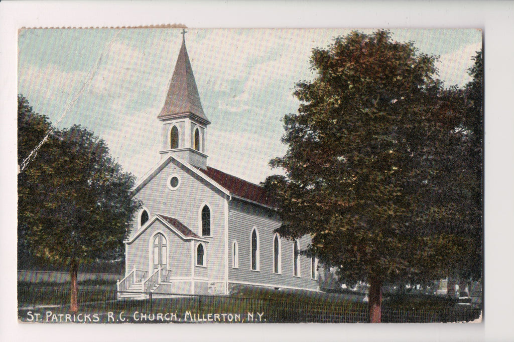 NY, Millerton - St Patricks R C Church postcard - CP0544