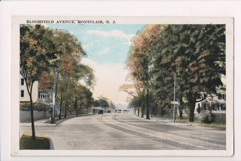 NJ, Montclair - Bloomfield Ave postcard - CP0558