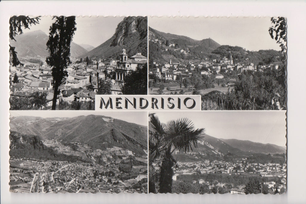 Foreign postcard - MENDRISIO, Switzerland multi view RPPC - CR0494