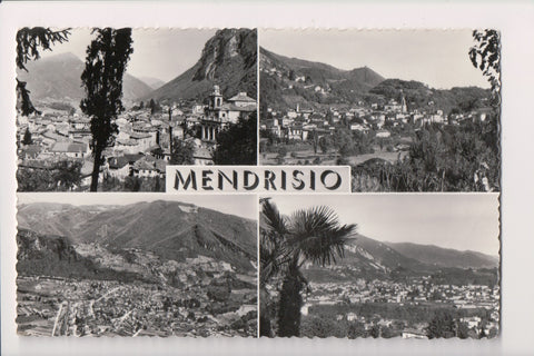 Foreign postcard - Mendrisio Switzerland multi view RPPC - CR0494