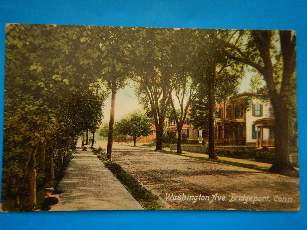CT, Bridgeport - Washington Avenue postcard - E09123