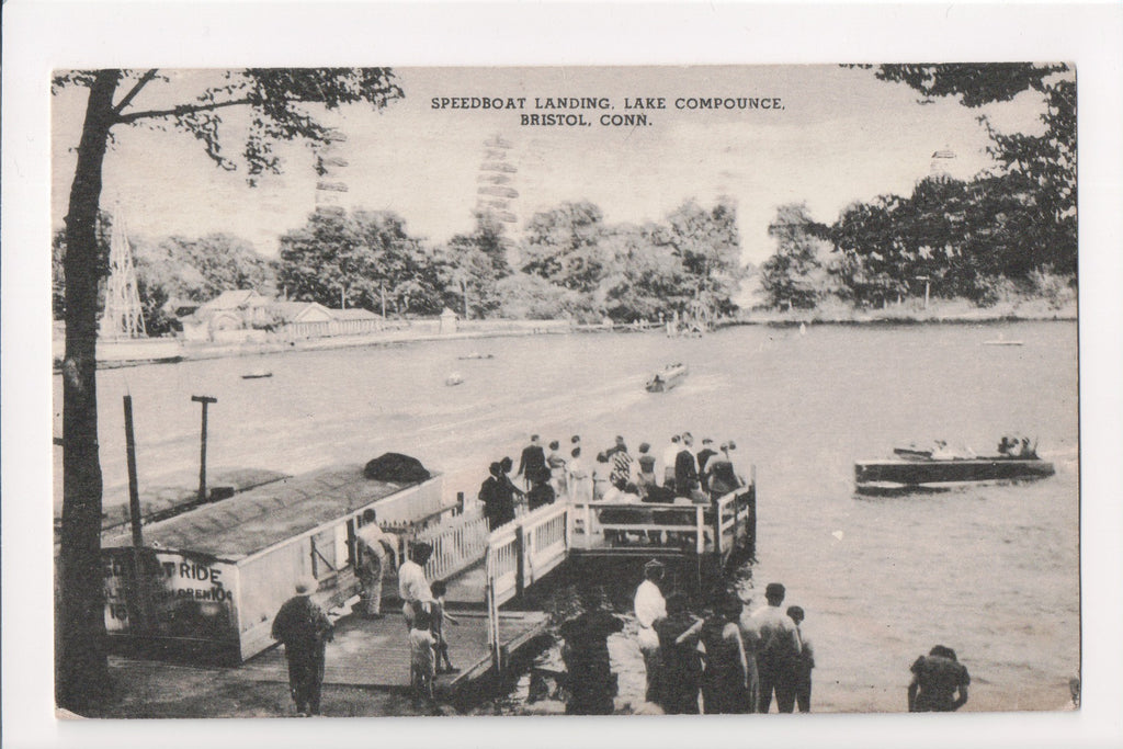 CT, BRISTOL - Lake Compounce, Speedboat Landing - MB0249