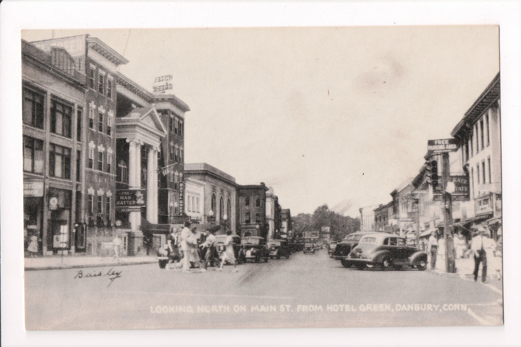 CT, Danbury - Main St, Mad Hatter, Hotel Green (ONLY Digital Copy Avail) - C08645