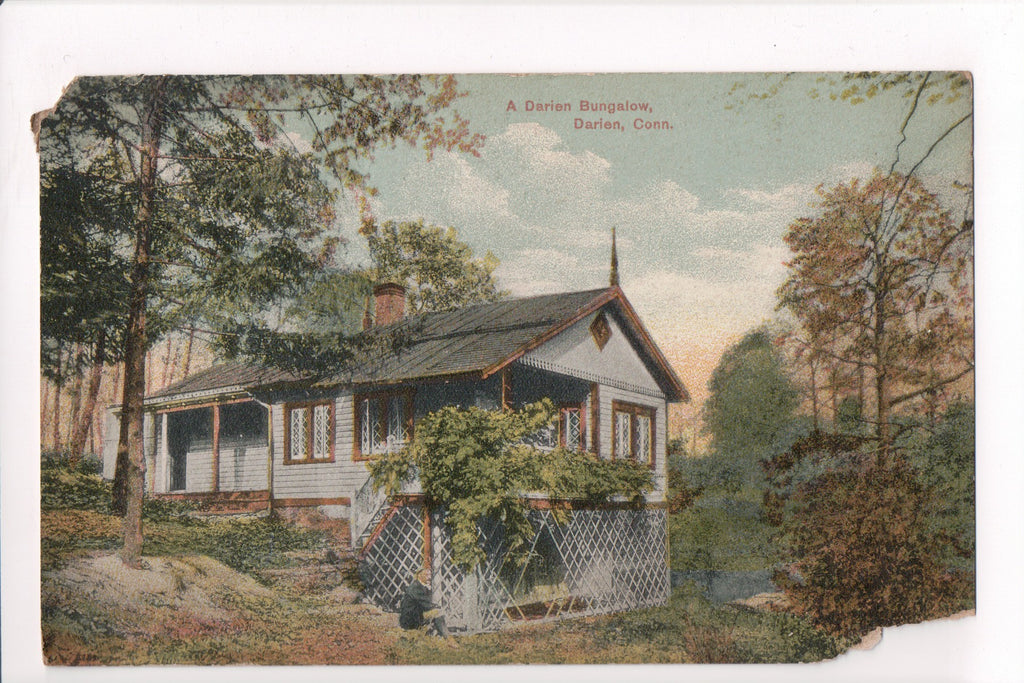 CT, Darien - Bungalo, man, lattice work (SOLD - only email Copy Avail) - B17072