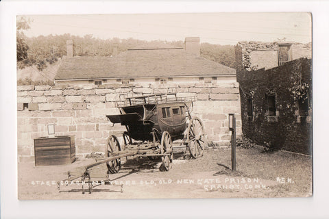 CT, Granby - Stage Coach, Old New Gate Prison - RPPC - D08065