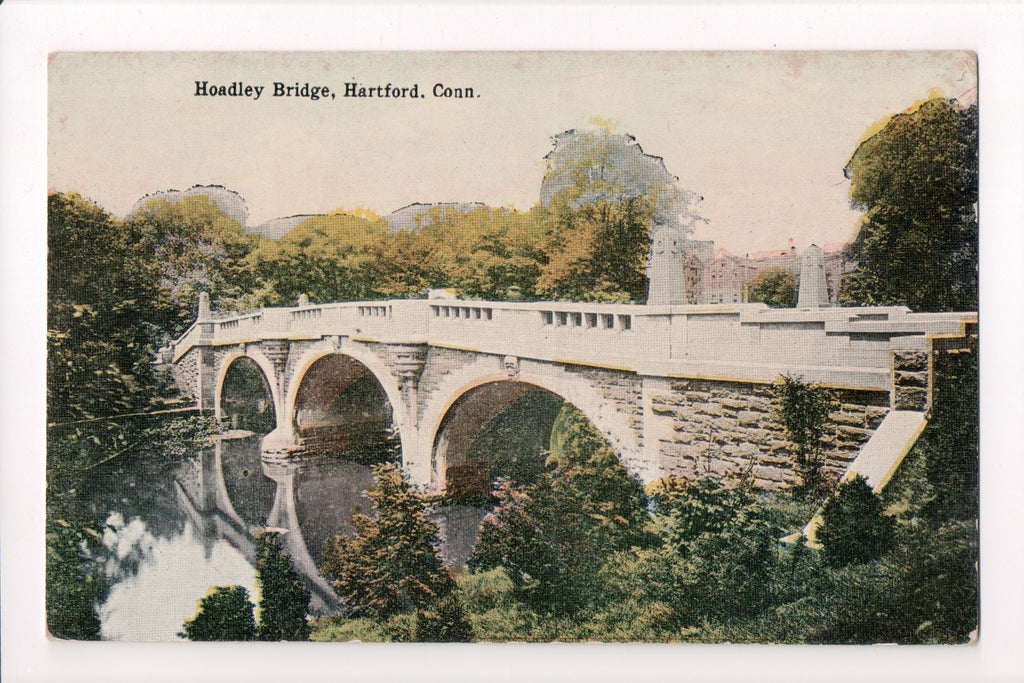 CT, HARTFORD - Hoadley Bridge closeup postcard - A07118