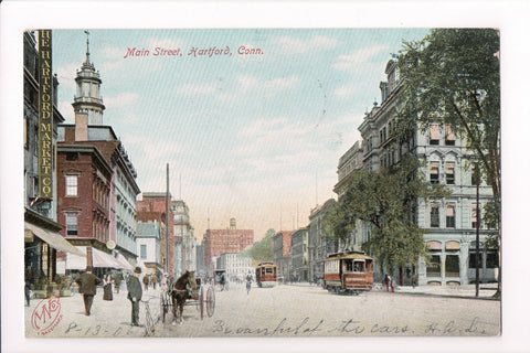 CT, HARTFORD - Main St, Hartford Market Co, National Bank - S01237