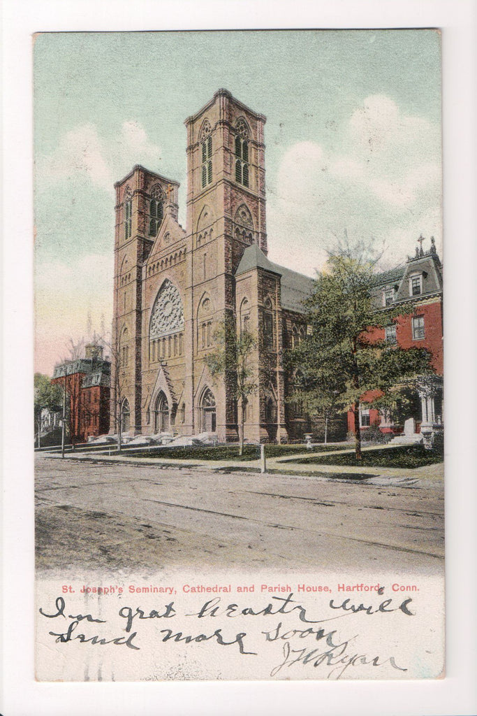 CT, HARTFORD - St Josephs Seminary, Cathedral, Parish House - S01246
