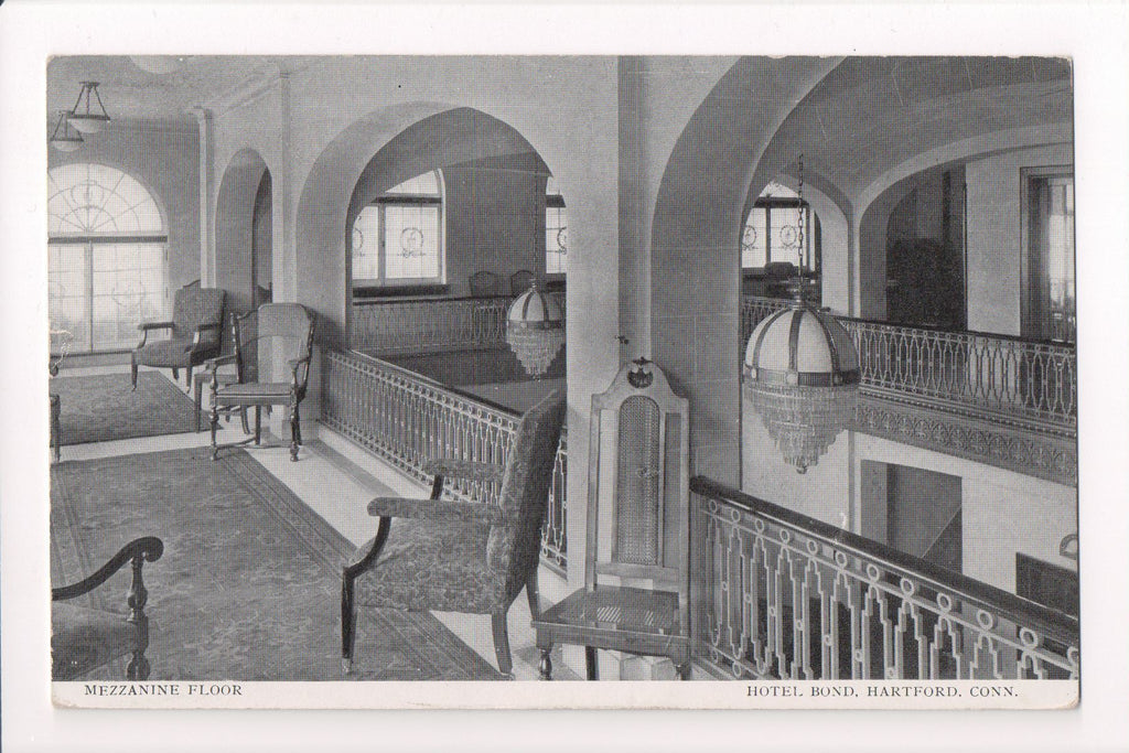 CT, HARTFORD - Hotel Bond, Mezzanine Floor interior - w03409