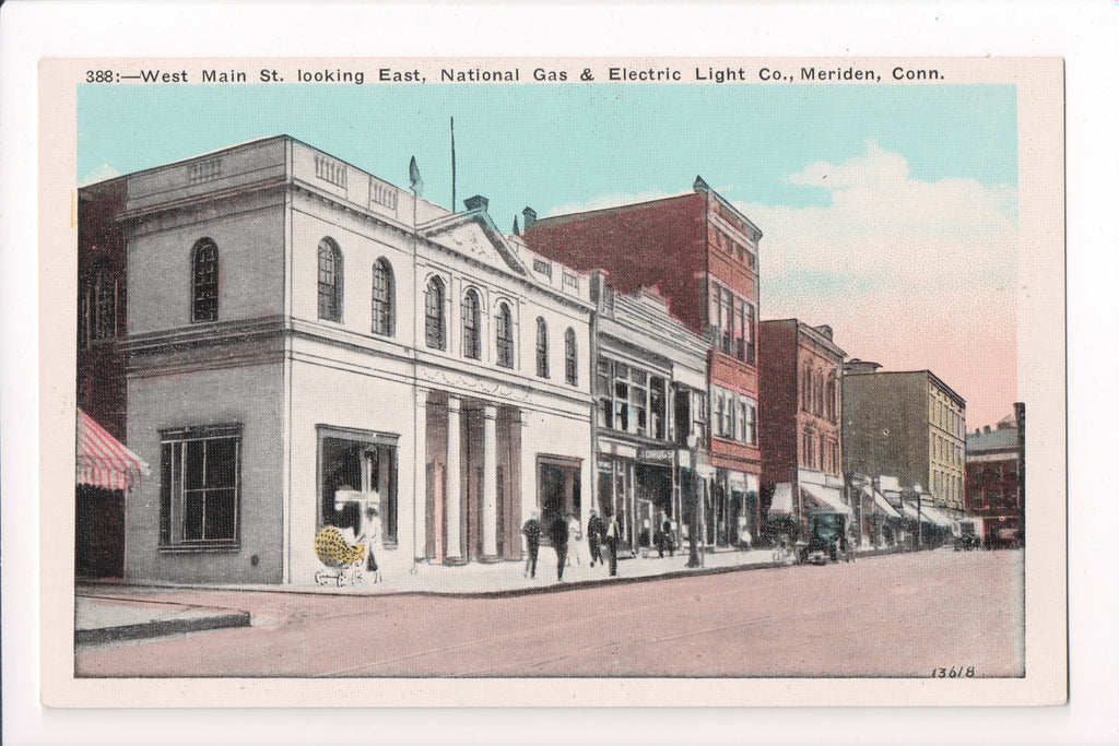 CT, Meriden - West Main St, National Gas and Electric Light - w02750