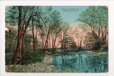 CT, Middletown - Arawana Stream No 5, @1911 vintage postcard - M-0012