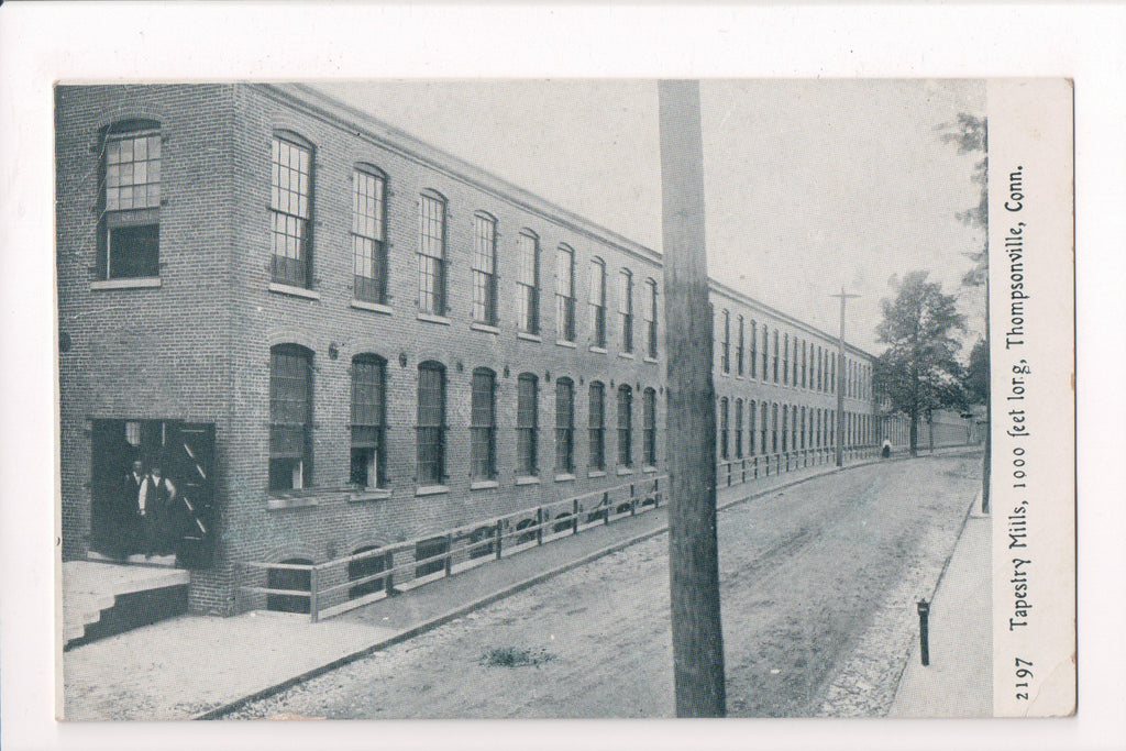 CT, Thompsonville - Tapestry Mills (1,000 feet long) postcard - E04031