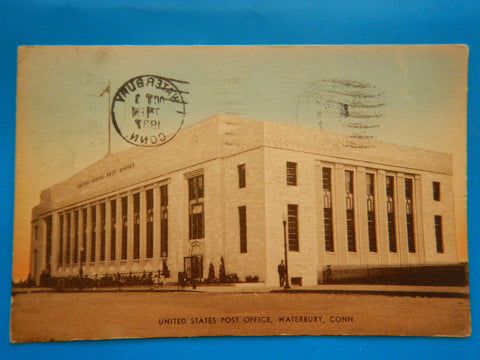 CT, WATERBURY - US Post Office PO postcard - E04323
