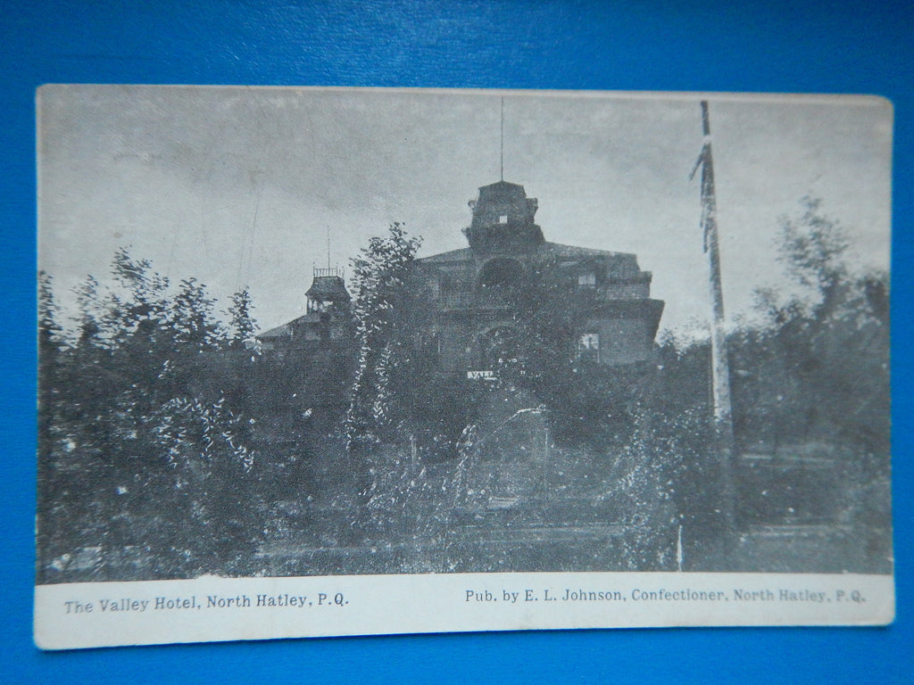 Canada - North Hatley, QC - Valley Hotel (CARD SOLD, email copy only avail) S01725