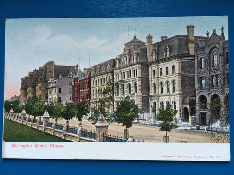 Canada - OTTAWA, ON - Wellington Street postcard - B11416