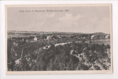 Canada - RIVIERE du LOUP, QC - Pont Dion et Panorama postcard - w01943