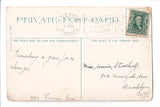 pm FLAG KILLER - MA, Boston - 1907 cancel - HANOVER STREET STATION - D05216