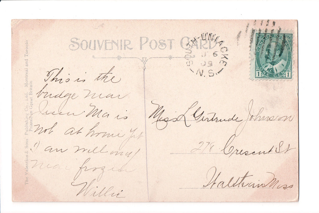 cancel Canada - Postmark - SOUTH UNIACKE, NS @1909 - W00088