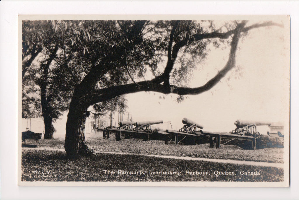 Canada - Quebec, QC - Ramparts overlooking harbor RPPC - F11059