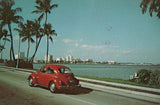 FL, West Palm Beach - from Royal Palm Bridge, VW bug car (original SOLD) 505116