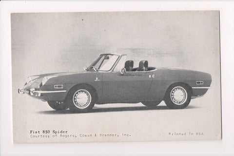 Car Exhibit Card - 850 SPIDER - Fiat - VT0306