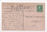 Animal - Cat or cats postcard - 2 kittens - in and around basket - @1914 - 50059