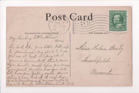pm FLAG KILLER - VT, Burlington - 1911 cancel - A06747