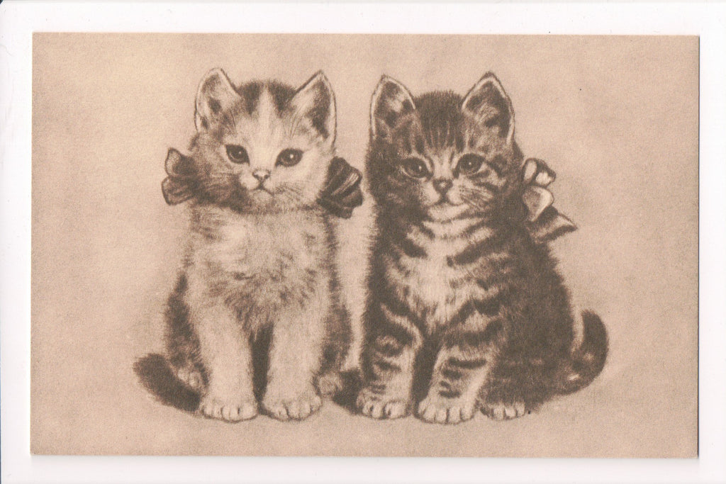 Animal - Cat or cats postcard - 2 kittens - Post Card Enthusiasts - A06751