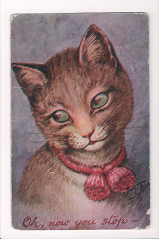 Animal - Cat or cats postcard - OH NOW YOU STOP - THIELE - A06777