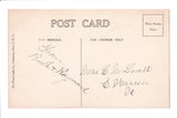 Animal - Cat or cats postcard - kittens, one in pitcher - RPPC - SH7374